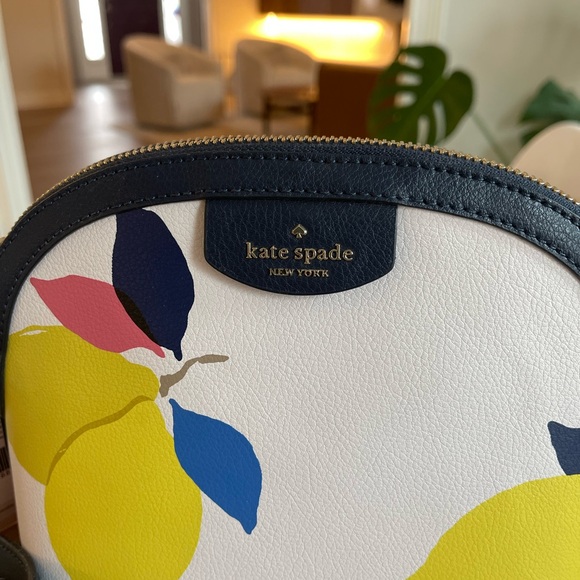 Kate Spade x Large Dome Crossbody Bag Sylvia Lemon Zest NWT - Picture 3 of 11